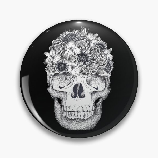 Artikelvorschau, Skull and flowers entworfen und verkauft von Flower Magic .