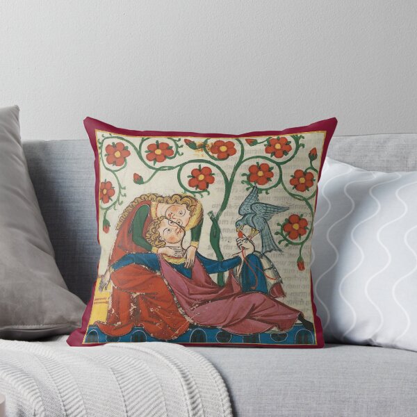 Item preview, Reclining Lovers Medieval Illumination designed and sold by Erin Rado.