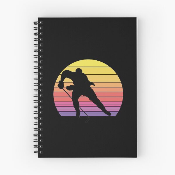 Item preview, Hockey Bubble - Retro Rainbow Sunset Background designed and sold by Eye on the Blueline.