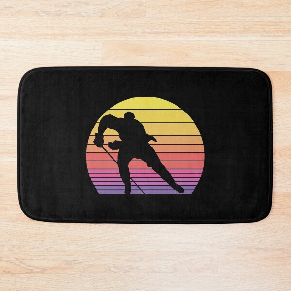 Item preview, Hockey Bubble - Retro Rainbow Sunset Background designed and sold by Eye on the Blueline.