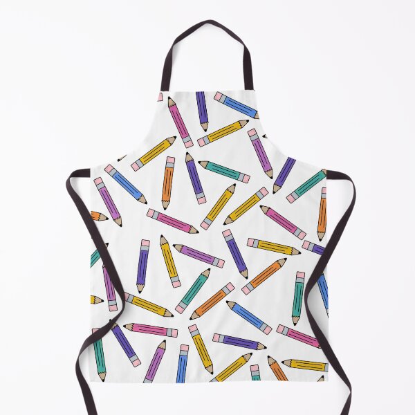 Item preview, Teacher Colored Pencil Pattern with White Background designed and sold by WildeandCo.