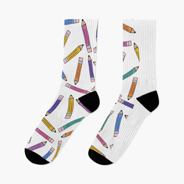 Item preview, Teacher Colored Pencil Pattern with White Background designed and sold by WildeandCo.