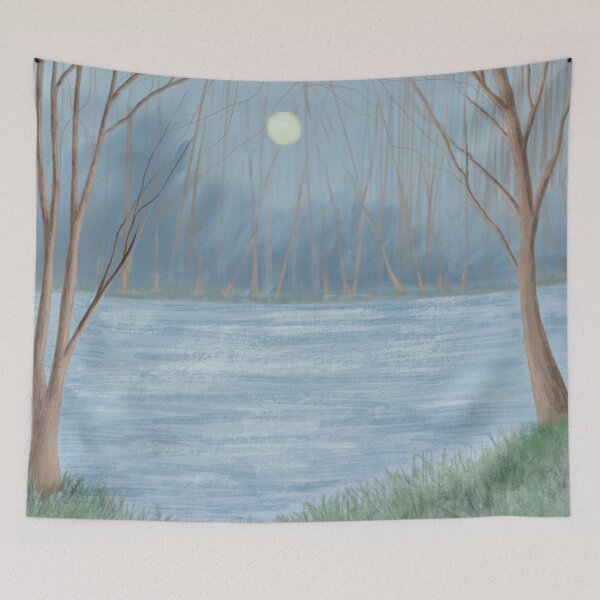 Item preview, Moonlight on the lake designed and sold by Diane Hunter Art.