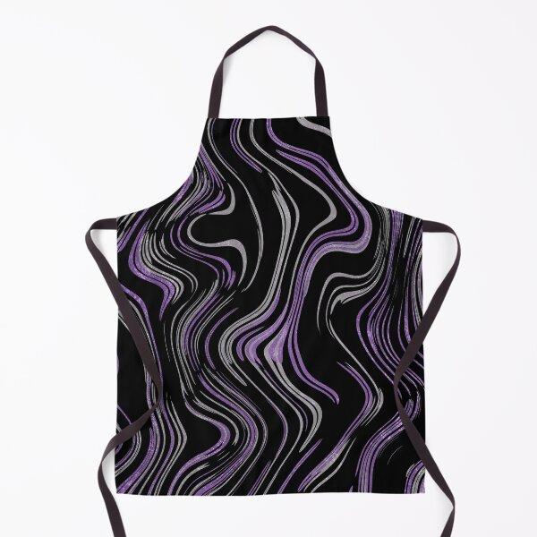 Item preview, Liquid Marble Swirls Purple Silver on Black designed and sold by WisdomInspired.