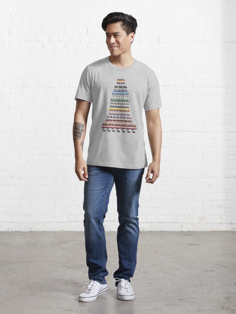 Alternate view of Six Flags Magic Mountain Coaster Trains Essential T-Shirt
