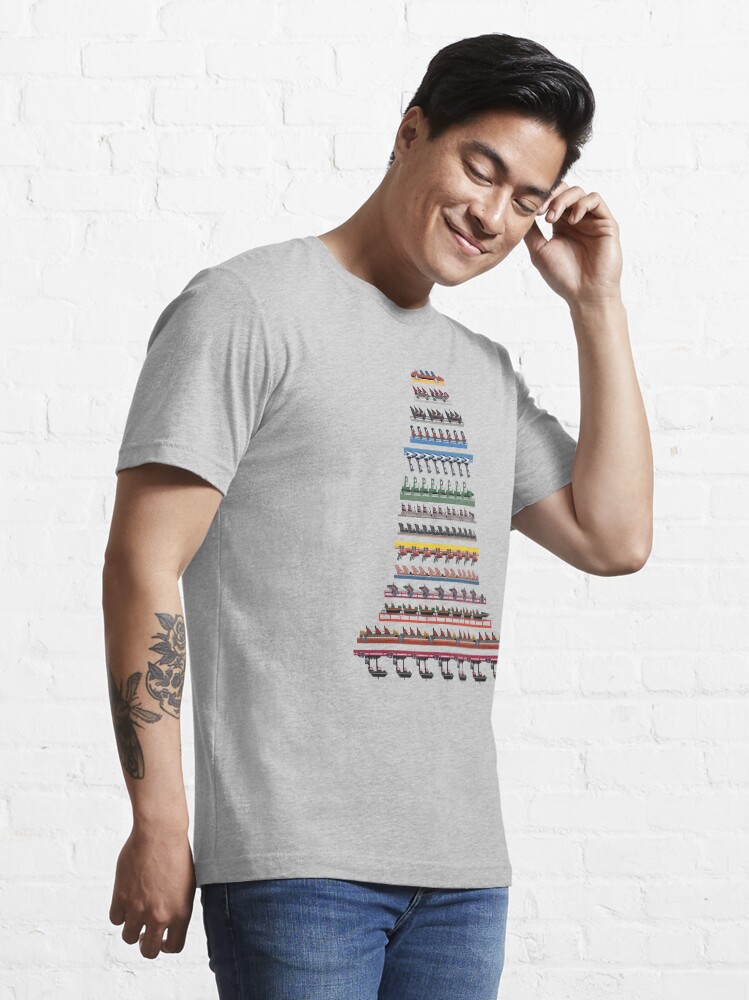 Alternate view of Six Flags Magic Mountain Coaster Trains Essential T-Shirt