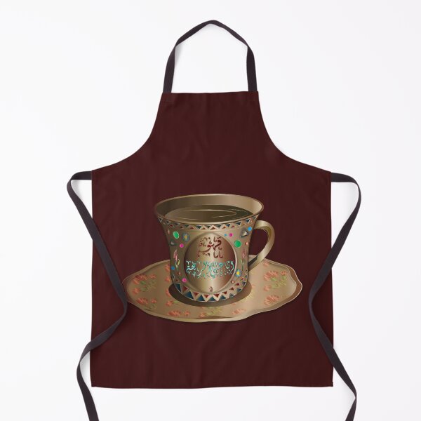 Item preview, Oriental Golden Coffee cup with Arabic litters ( Ana Ala El Raha ) designed and sold by Nobiya.