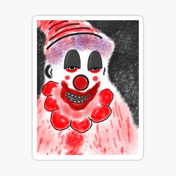 POPO The Angry Clown Sticker