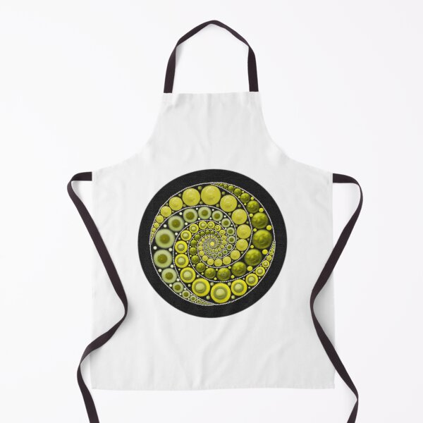 Item preview, Yellow as Spring Spiral Dot Mandala designed and sold by keekeedeke.