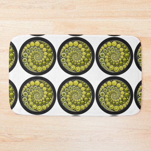 Item preview, Yellow as Spring Spiral Dot Mandala designed and sold by keekeedeke.