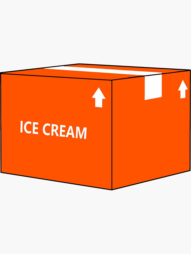 "Ice Cream Delivery Box" Sticker for Sale by HoldingGround Redbubble