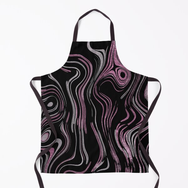 Item preview, Liquid Marble Swirls Pink Silver on Black designed and sold by WisdomInspired.
