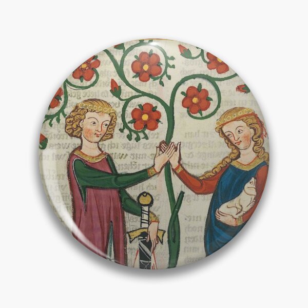 Item preview, Lovers Beneath The Tree Medieval Illumination designed and sold by Erin Rado.