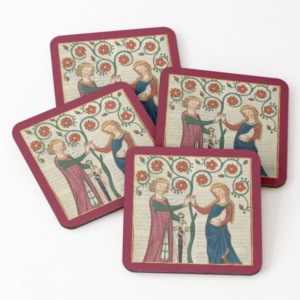 Item preview, Lovers Beneath The Tree Medieval Illumination designed and sold by Erin Rado.
