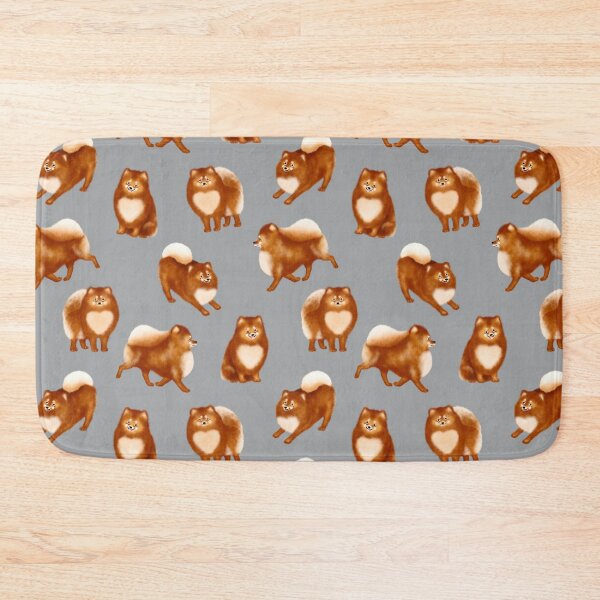 Item preview, Pomeranian Pattern (Grey Background) designed and sold by illucalliart.