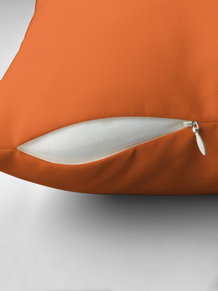 Thumbnail 2 of 4, Pillow, PLAIN SOLID DEEP CARROT ORANGE - OVER 100 SHADES OF ORANGE ON OZCUSHIONS designed and sold by ozcushions.