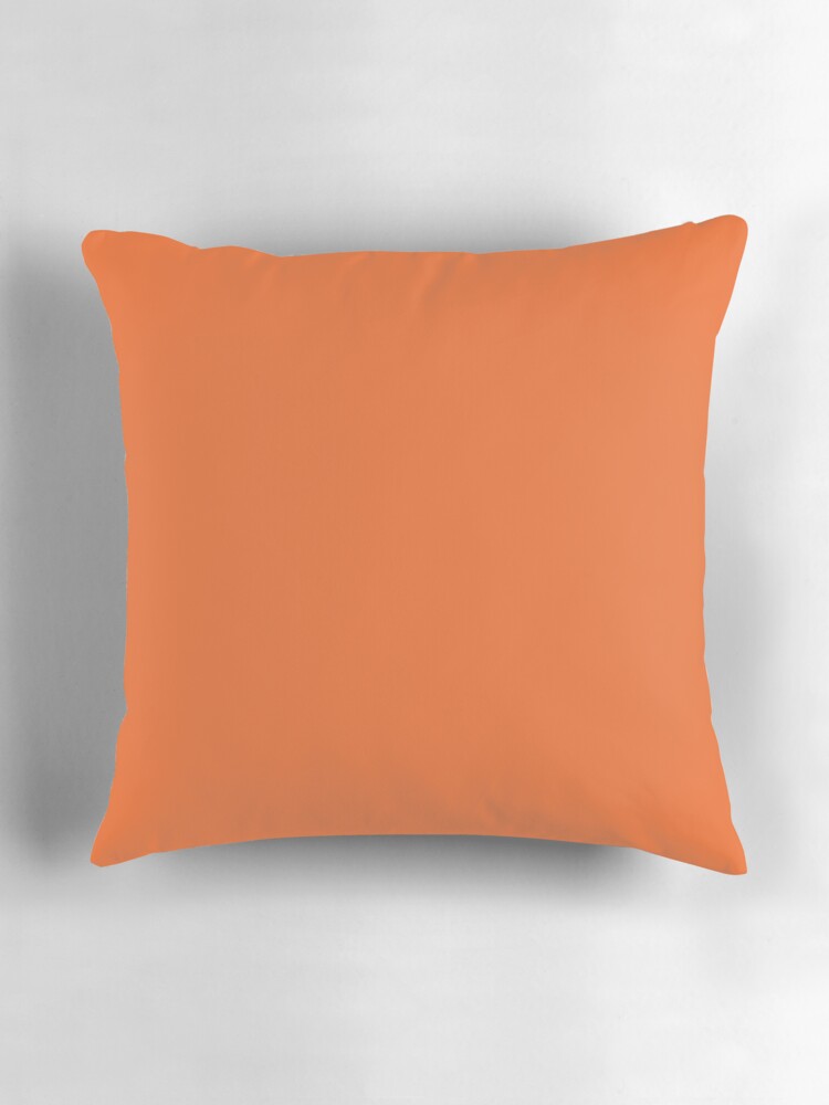 Thumbnail 3 of 4, Pillow, PLAIN SOLID DEEP CARROT ORANGE - OVER 100 SHADES OF ORANGE ON OZCUSHIONS designed and sold by ozcushions.