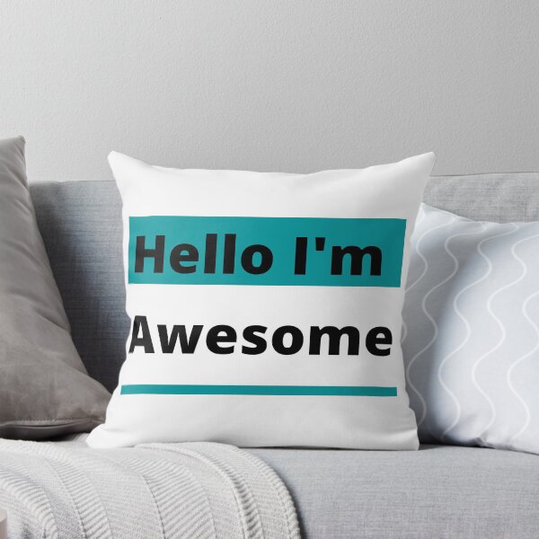 Item preview, ''Hello I'm Awesome name tag designed and sold by LexieLulus.