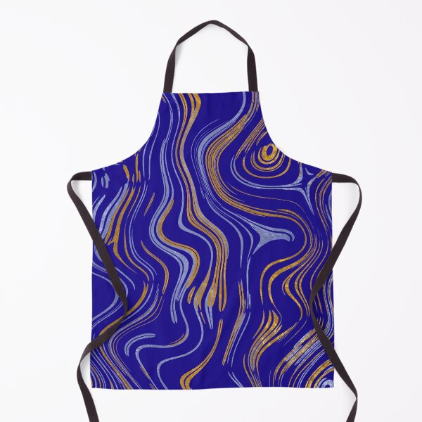 Item preview, Liquid Marble Swirls Blue Gold designed and sold by WisdomInspired.