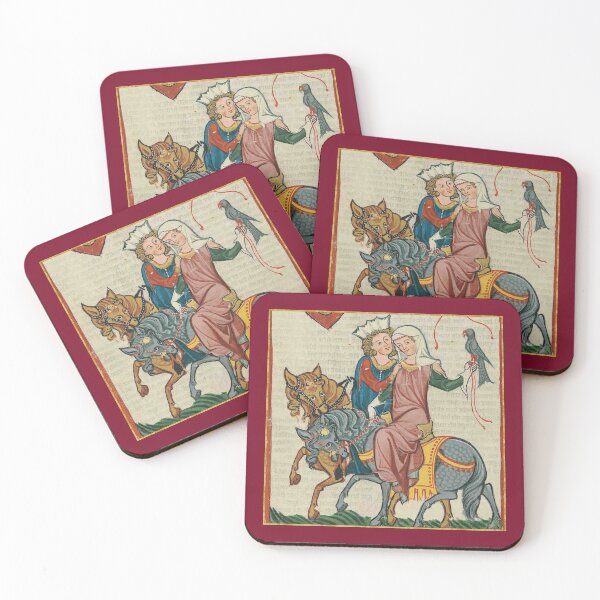 Item preview, The Lord and Lady Hunt Medieval Illumination designed and sold by Erin Rado.