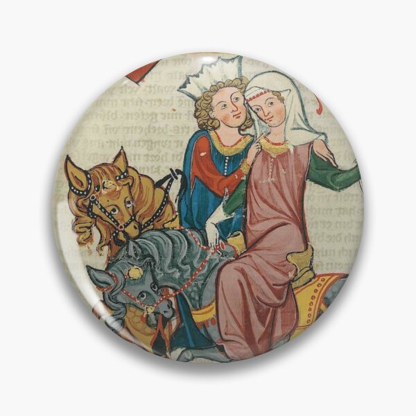 Item preview, The Lord and Lady Hunt Medieval Illumination designed and sold by Erin Rado.