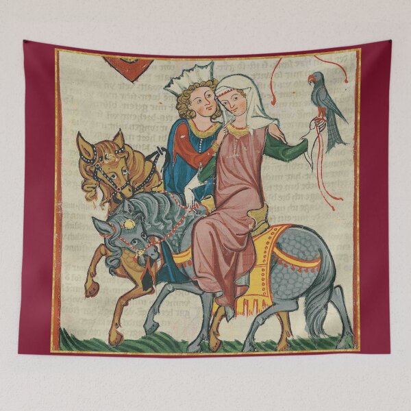 Item preview, The Lord and Lady Hunt Medieval Illumination designed and sold by Erin Rado.