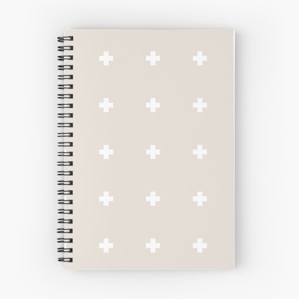 Item preview, Swiss crosses white on beige background designed and sold by Latte Design.