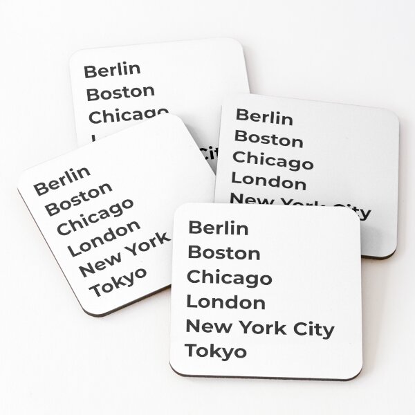 Item preview, World Marathon Majors Cities designed and sold by ericmahoney.