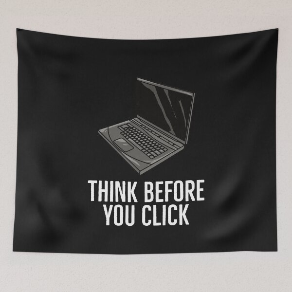 Item preview, Cybersecurity Awareness: Think Before You Click designed and sold by friendlyspoon.