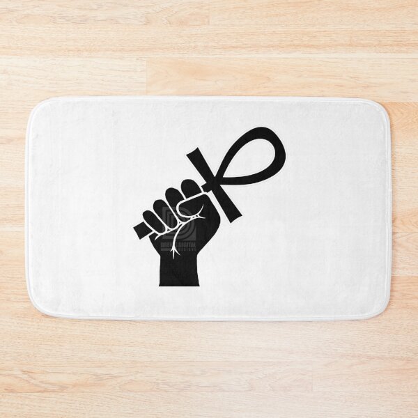 Item preview, Black Power Fist holding Ankh Egyptian Hieroglyph Symbol designed and sold by Andrew Browne.