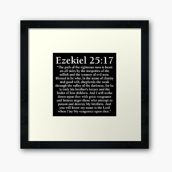Item preview, Ezekiel 25:17 - Full Passage designed and sold by PKHalford.