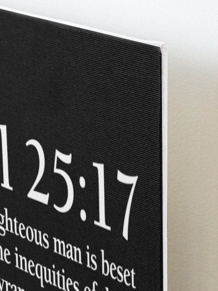 Alternate view of Ezekiel 25:17 - Full Passage Mounted Print