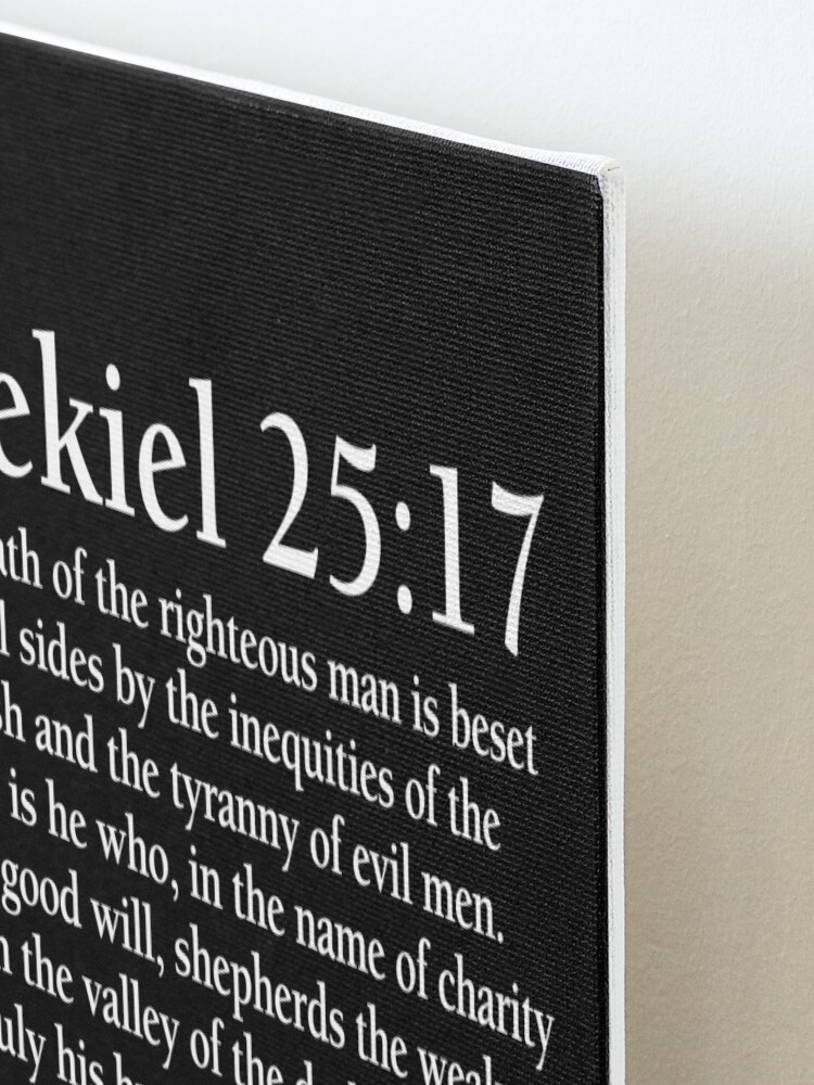 Ezekiel 25:17 - Full Passage Poster for Sale by PKHalford