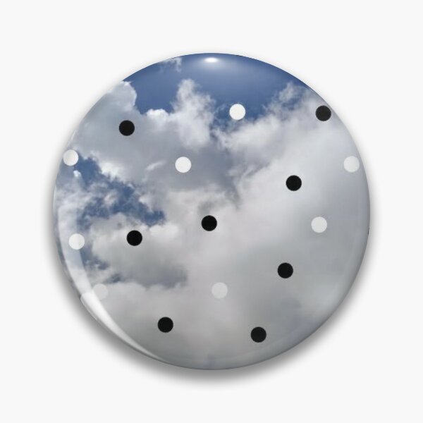 Item preview, Nubes de lunares blancos y negros designed and sold by Susan Pfrender.