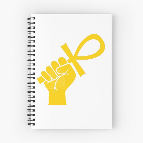 Item preview, Gold Power Fist holding Ankh Egyptian Hieroglyph Symbol designed and sold by Andrew Browne.