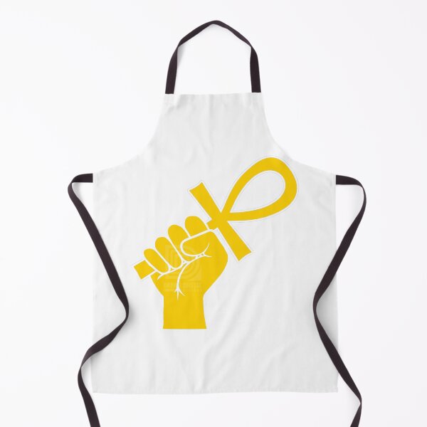 Item preview, Gold Power Fist holding Ankh Egyptian Hieroglyph Symbol designed and sold by Andrew Browne.