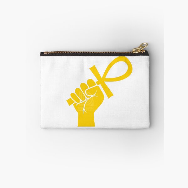 Item preview, Gold Power Fist holding Ankh Egyptian Hieroglyph Symbol designed and sold by Andrew Browne.