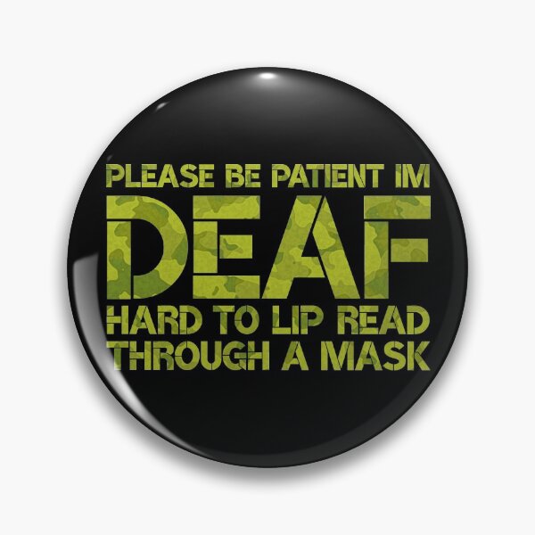 Item preview, Deaf Awareness Social Distancing Camo designed and sold by d247.
