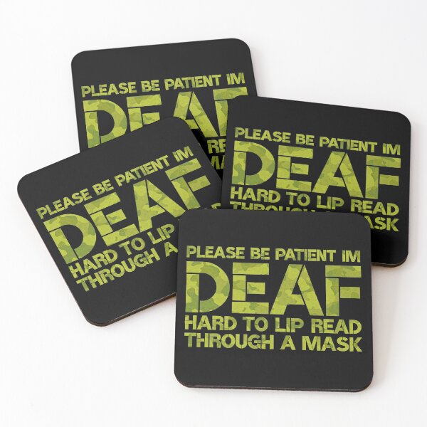 Item preview, Deaf Awareness Social Distancing Camo designed and sold by d247.