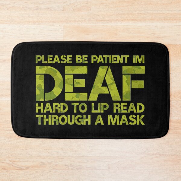 Item preview, Deaf Awareness Social Distancing Camo designed and sold by d247.