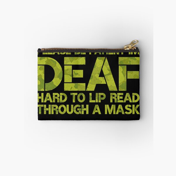 Item preview, Deaf Awareness Social Distancing Camo designed and sold by d247.