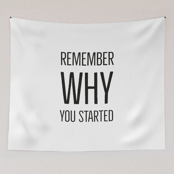 Item preview, Remember Why You Started - Success Quotes designed and sold by Inspirationmotivation.