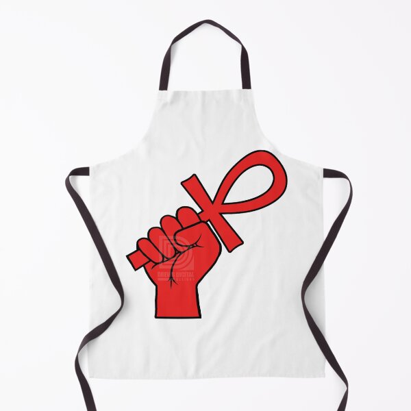 Item preview, Red Power Fist holding Ankh Egyptian Hieroglyph Symbol designed and sold by Andrew Browne.