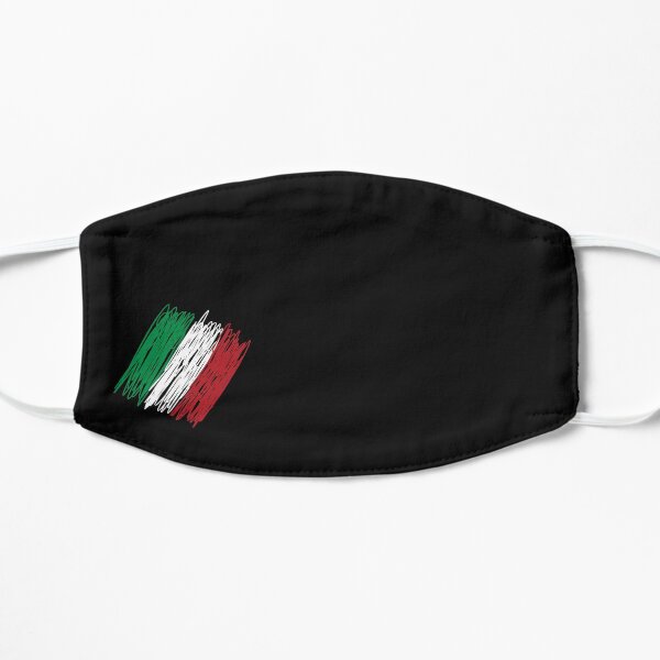 Masque facial drapeau italien Masque sans plis