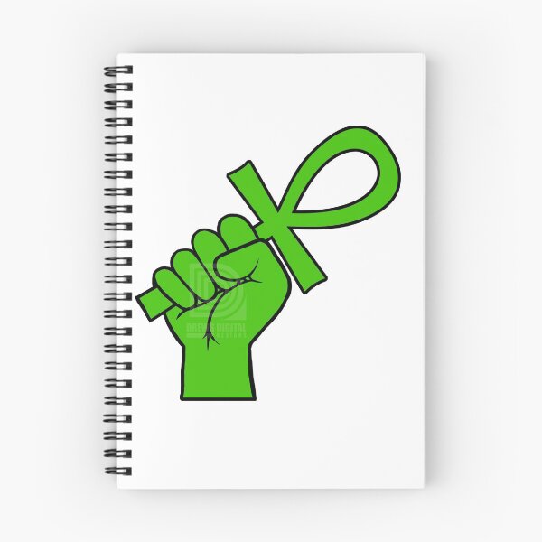 Item preview, Green Power Fist holding Ankh Egyptian Hieroglyph Symbol designed and sold by Andrew Browne.
