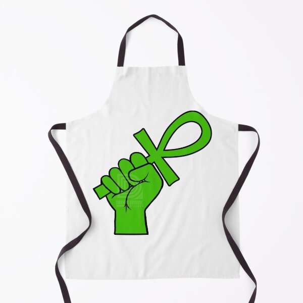 Item preview, Green Power Fist holding Ankh Egyptian Hieroglyph Symbol designed and sold by Andrew Browne.
