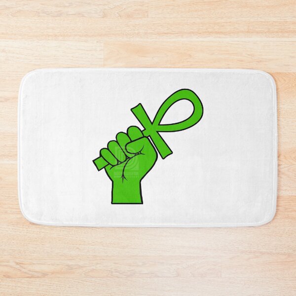 Item preview, Green Power Fist holding Ankh Egyptian Hieroglyph Symbol designed and sold by Andrew Browne.