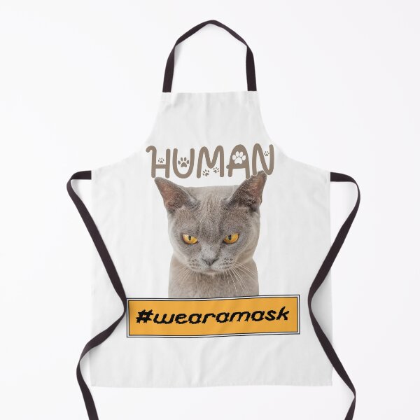 Item preview, 65 MCMLXV HUMAN #wearamask Angry Cat designed and sold by 65 MCMLXV.