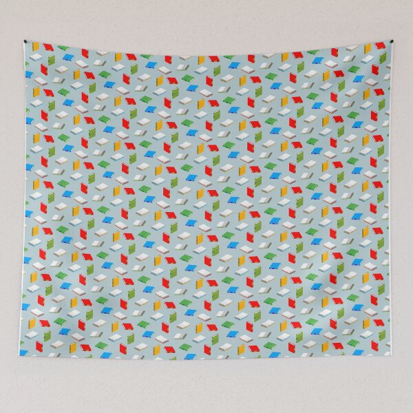 Item preview, Back to School Teacher Book Theme Pattern designed and sold by LushCatDesign.