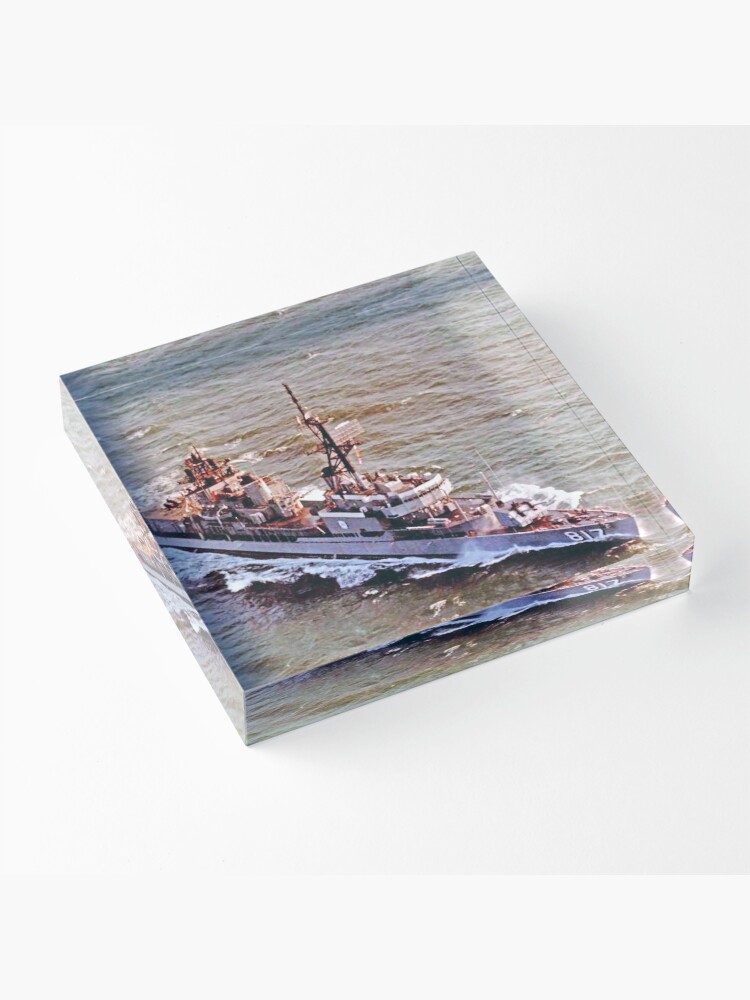 Alternate view of USS CORRY (DD-817) SHIP'S STORE Acrylic Block